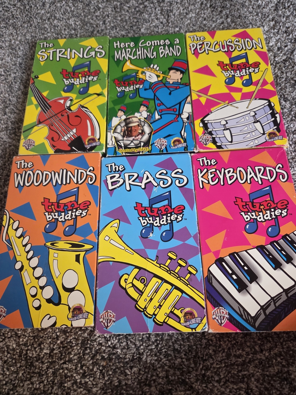 Tune Buddies Complete 6-VHS Set WB Music Getting To Know The Instruments